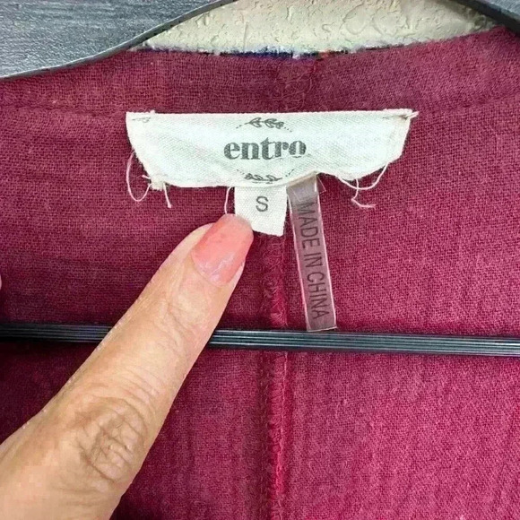 Entro  astek Duster Cardigan Sweater Size  S  SC2 - Picture 3 of 5